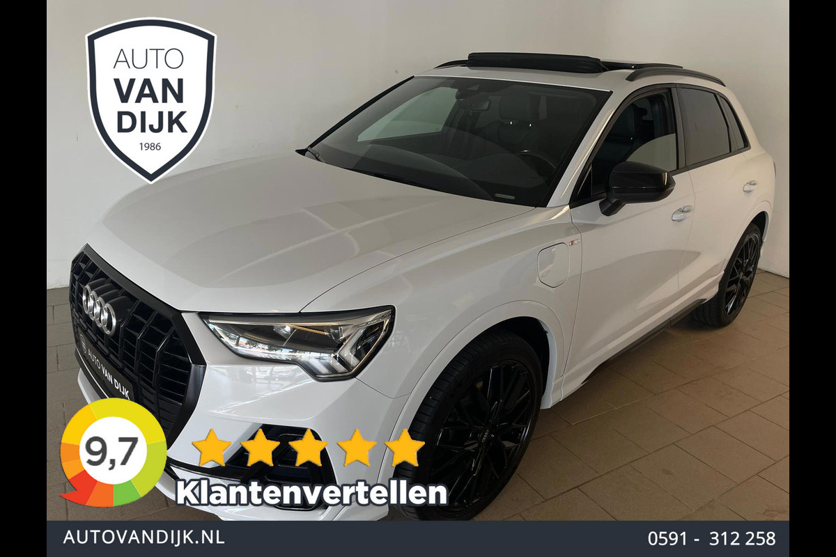 Audi Q3 45 TFSI e edition 245PK S-LINE AIRCO NAVI CRUISE PANO 20 INCH VELG STOELVERW NIEUWSTAAT