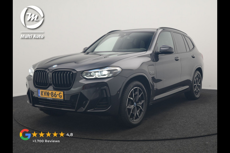 BMW X3 xDrive30e M Sport PHEV 293pk Dealer O.H | Trekhaak Af Fabriek | Camera | Cruise Control | Lederen Sportstoelen Verwarmd | Sfeerverlichting | Apple Carplay | Navigatie | Virtual | DAB | 19"L.M | Plug In Hybrid |