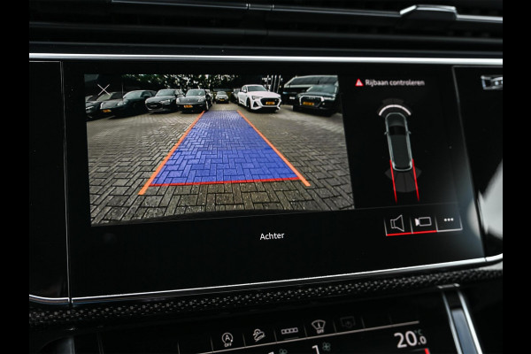 Audi Q7 4.0 TFSI SQ7 quattro Panoramadak | Keramische Remmen | Alcantara Hemel | Carbon Interieur | B&O | HUD | Luchtvering | Stoelverwarming V+A | Camera | Ambiance Interieur | Stuurverwarming | Achterasbesturing |