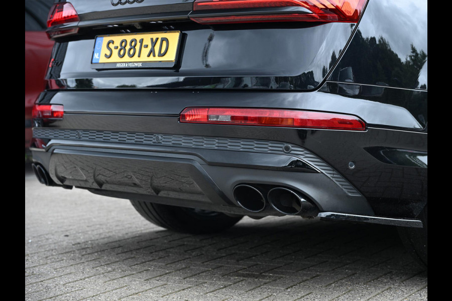 Audi Q7 4.0 TFSI SQ7 quattro Panoramadak | Keramische Remmen | Alcantara Hemel | Carbon Interieur | B&O | HUD | Luchtvering | Stoelverwarming V+A | Camera | Ambiance Interieur | Stuurverwarming | Achterasbesturing |