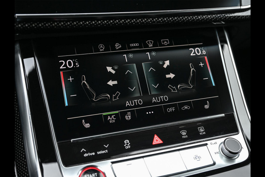 Audi Q7 4.0 TFSI SQ7 quattro Panoramadak | Keramische Remmen | Alcantara Hemel | Carbon Interieur | B&O | HUD | Luchtvering | Stoelverwarming V+A | Camera | Ambiance Interieur | Stuurverwarming | Achterasbesturing |