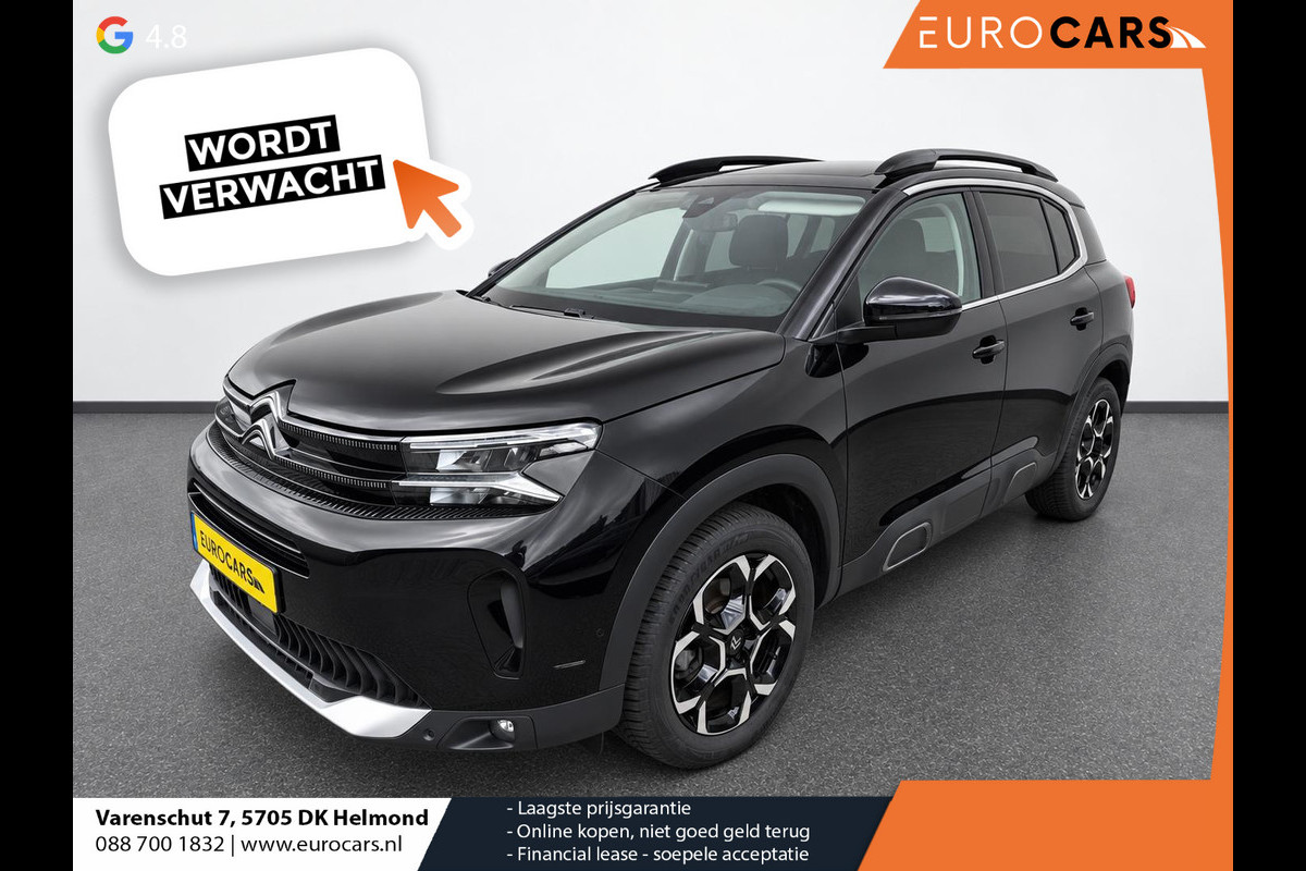 Citroën C5 Aircross 1.2 Hybrid Max Automaat Navigatie Apple Carplay Android Auto Parkeerhulp Adaptive Cruise Control Stoelverwarming Elektrische achterklep Full Led Climate Control
