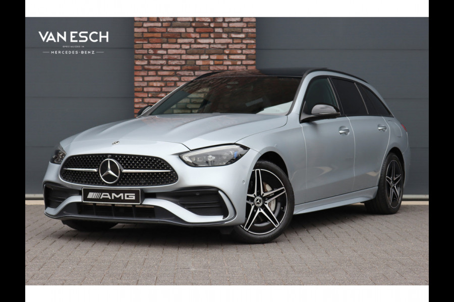 Mercedes-Benz C-Klasse Estate 300 e AMG Line | Panoramadak | Burmester | Distronic | Memory | Leder | Trekhaak | Digital Light | HUD | Surround Camera |