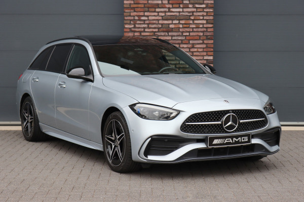Mercedes-Benz C-Klasse Estate 300 e AMG Line | Panoramadak | Burmester | Distronic | Memory | Leder | Trekhaak | Digital Light | HUD | Surround Camera |