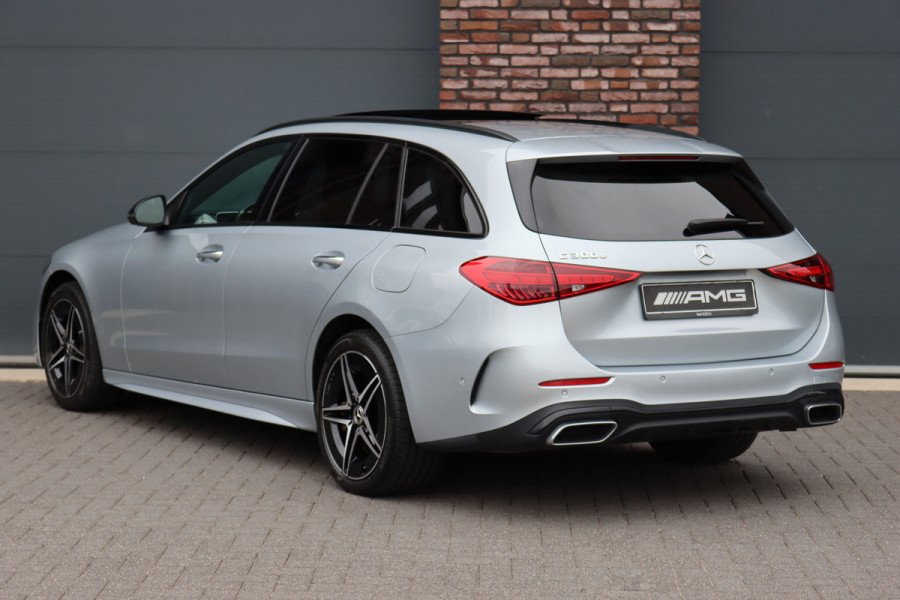 Mercedes-Benz C-Klasse Estate 300 e AMG Line | Panoramadak | Burmester | Distronic | Memory | Leder | Trekhaak | Digital Light | HUD | Surround Camera |