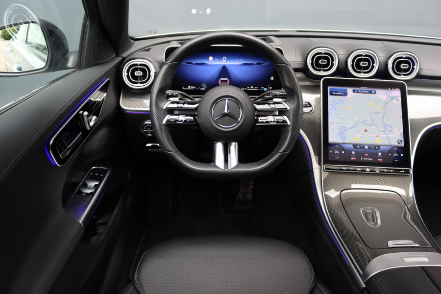 Mercedes-Benz C-Klasse Estate 300 e AMG Line | Panoramadak | Burmester | Distronic | Memory | Leder | Trekhaak | Digital Light | HUD | Surround Camera |
