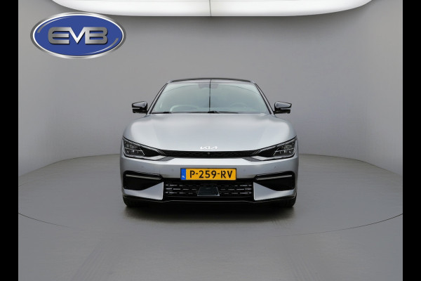 Kia Ev6 GT-Line 77.4 kWh, mat grijs, panoramadak, trekhaak, rondom zicht camera,warmtepomp,1 e eigenaar, NL auto met nap