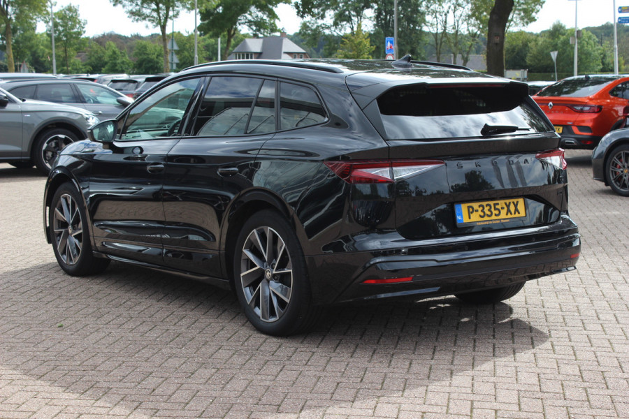 Škoda ENYAQ iV 60 Sportline / SoH 93,4% / Camera / Leder&Alcantara / Matrix LED / Keyless / 20'' / CarPlay / Stuur+Stoelverwarmd / DAB / Cruise Control