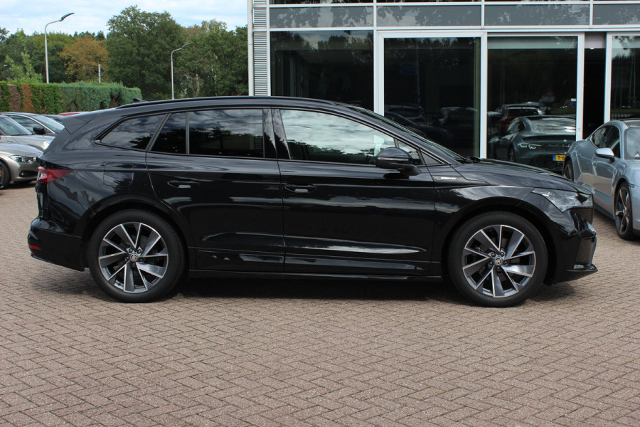 Škoda ENYAQ iV 60 Sportline / SoH 93,4% / Camera / Leder&Alcantara / Matrix LED / Keyless / 20'' / CarPlay / Stuur+Stoelverwarmd / DAB / Cruise Control