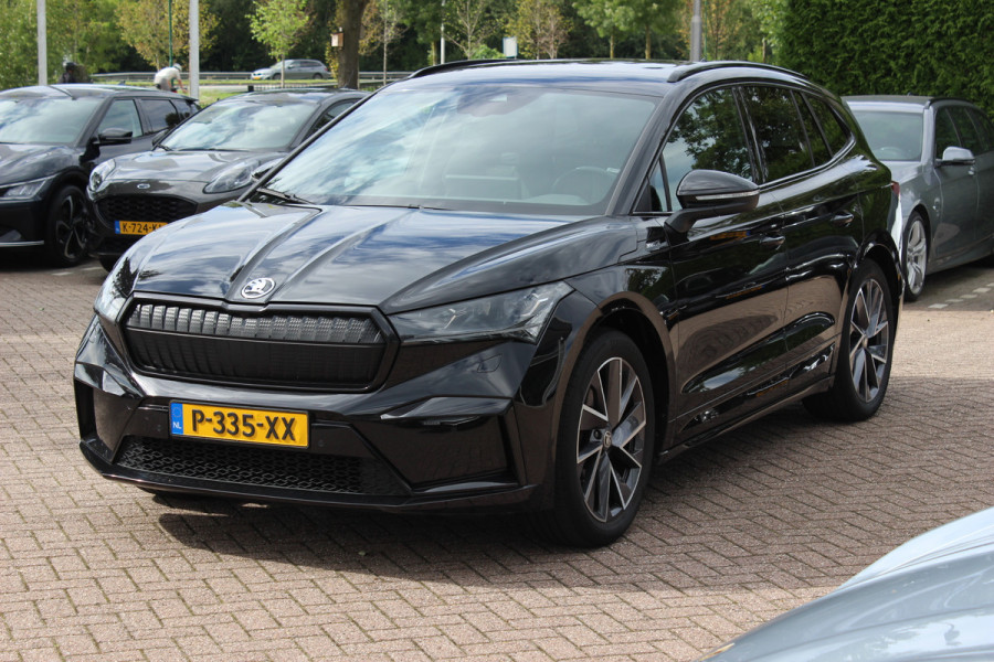 Škoda ENYAQ iV 60 Sportline / SoH 93,4% / Camera / Leder&Alcantara / Matrix LED / Keyless / 20'' / CarPlay / Stuur+Stoelverwarmd / DAB / Cruise Control