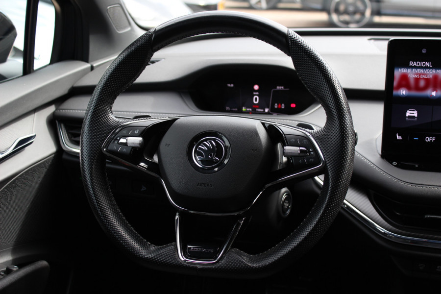 Škoda ENYAQ iV 60 Sportline / SoH 93,4% / Camera / Leder&Alcantara / Matrix LED / Keyless / 20'' / CarPlay / Stuur+Stoelverwarmd / DAB / Cruise Control