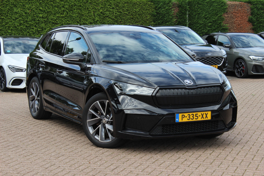 Škoda ENYAQ iV 60 Sportline / SoH 93,4% / Camera / Leder&Alcantara / Matrix LED / Keyless / 20'' / CarPlay / Stuur+Stoelverwarmd / DAB / Cruise Control
