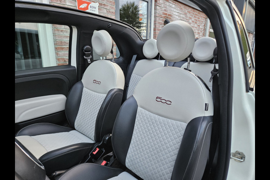 Fiat 500 1.2 Rockstar Cabrio! Automaat! Leuke/Nette Auto! Xenon! Leer! Airco/Clima! Cruise Control!