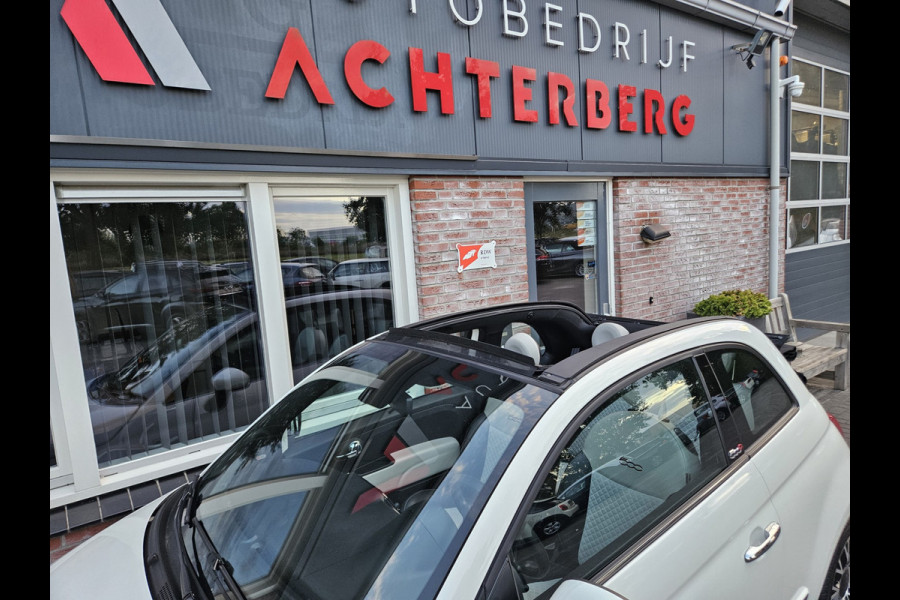 Fiat 500 1.2 Rockstar Cabrio! Automaat! Leuke/Nette Auto! Xenon! Leer! Airco/Clima! Cruise Control!