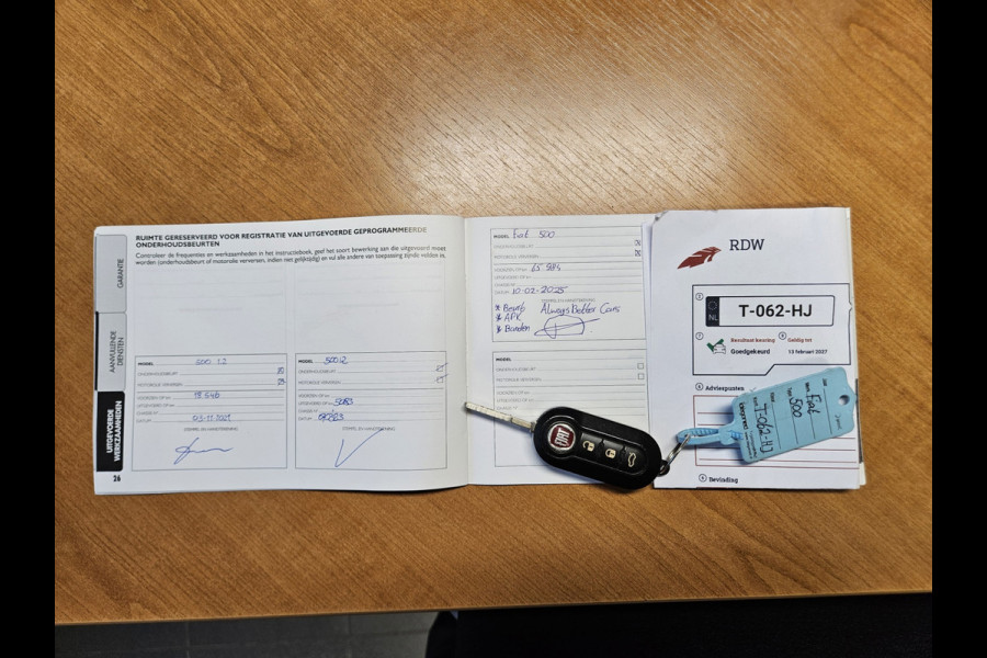 Fiat 500 1.2 Rockstar Cabrio! Automaat! Leuke/Nette Auto! Xenon! Leer! Airco/Clima! Cruise Control!
