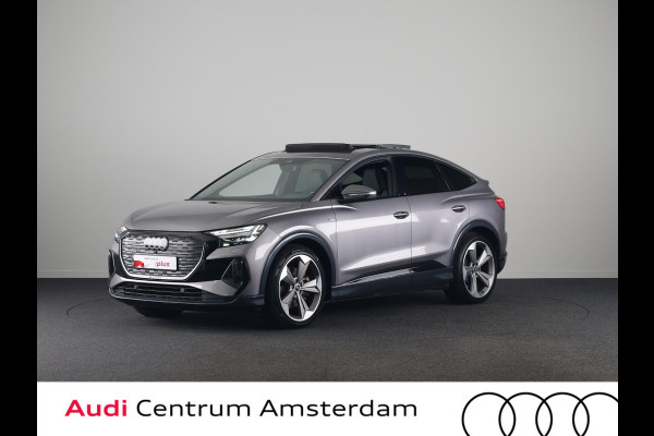 Audi Q4 Sportback e-tron 40 S edition 77 kWh 204 pk | Navigatie | Warmtepomp | Panoramadak | Parkeersensoren | Achteruitrijcamera | Lederen bekleding | Lichtmetalen velgen 21" | SONOS soundsystem | S-Line |