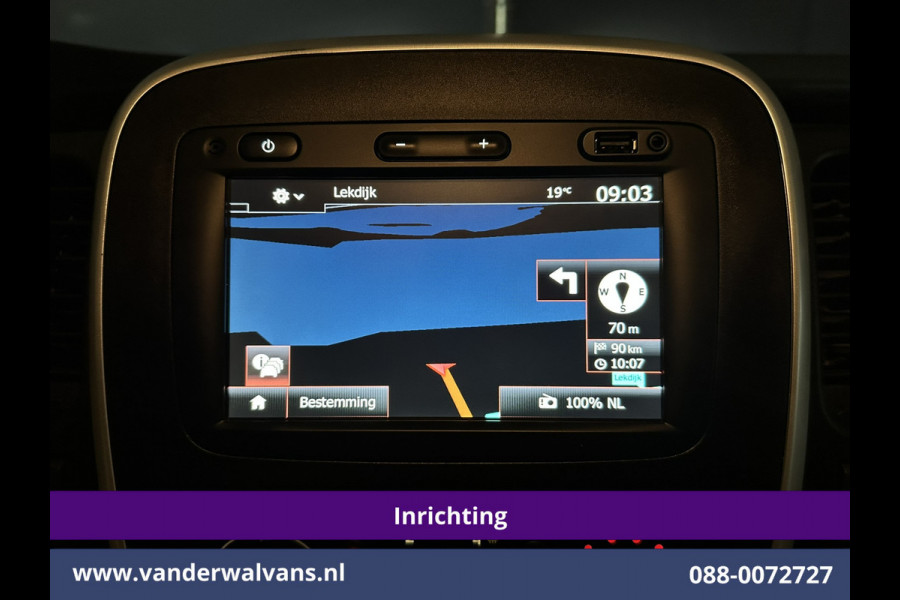 Renault Trafic 2.0 dCi 120pk L2H1 Inrichting Euro6 Airco | Omvormer | Camera | Navigatie | LED | Imperiaal Trekhaak, Cruisecontrol, Parkeersensoren, Bijrijdersbank