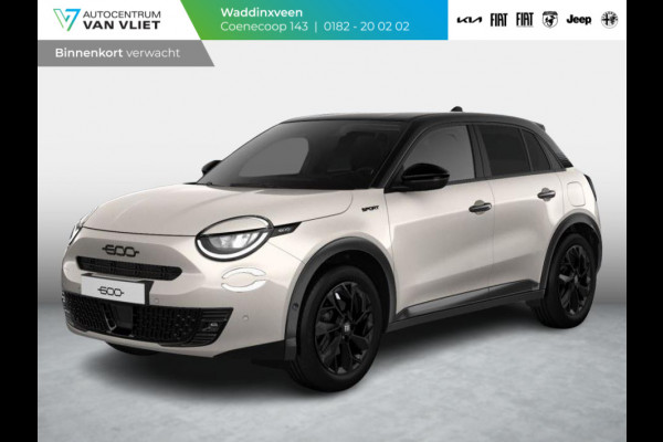 Fiat 600 1.2 Hybrid Sport | Clima | Camera | Adapt. Cruise | BSM | Navi | 18" | Winter Pack | Apple Carplay