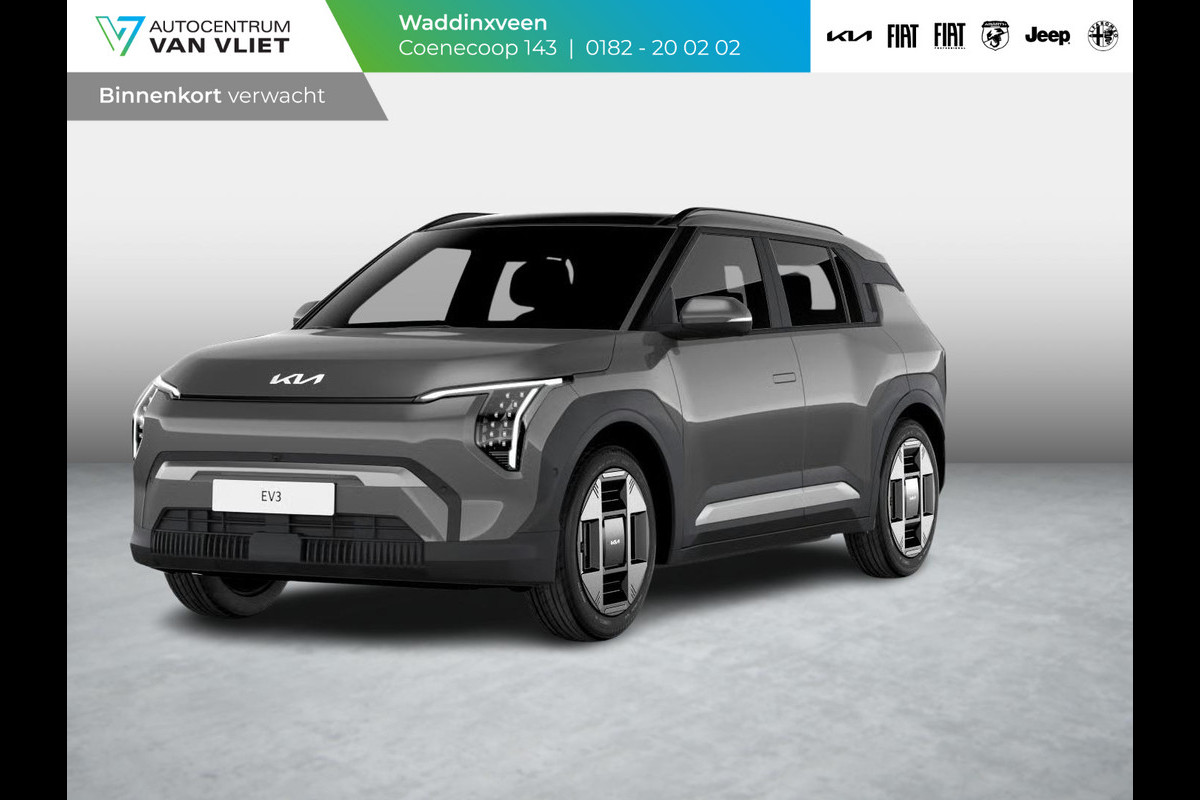 Kia EV3 Plus Advanced 81.4 kWh | Actieprijs* | Navi. | Clima. | Adapt. Cruise. | Dodehoekassistentie | Stoel&Stuur Verwarming | Glazen Kanteldak | Vegan Lederen Stoelbekleding | Harman Kardon