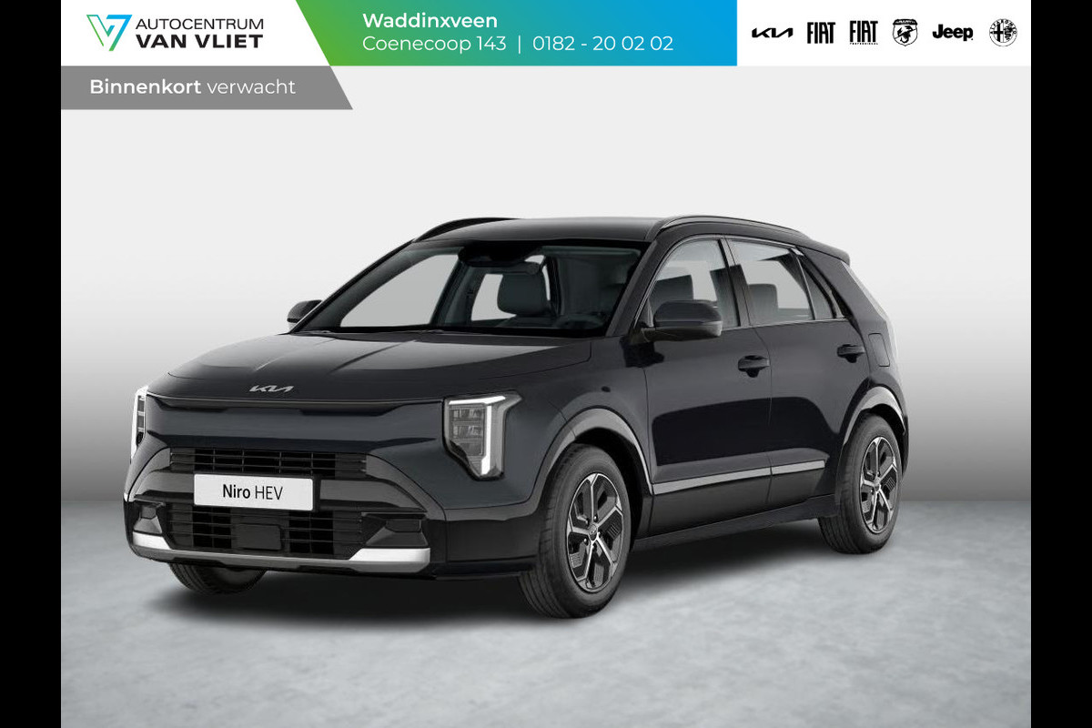 Kia Niro 1.6 GDi Hybrid DynamicPlusLine | Actieprijs* | Snel leverbaar | Nieuw model | Navi. | Clima. | Adapt. Crusie. | Dodehoekassistentie | Panodak | Stoel&Stuur Verwarming | Parkeersensoren