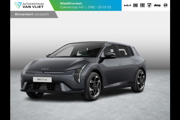 Kia EV4 GT-PlusLine 81.4 kWh | Actieprijs* | Navi. | Clima. | Adapt. Cruise. | Dodehoekcamera | Glazen Schuif-/Kanteldak | Harman Kardon | GT-Line Vegan Lederen Stoelbekleding | Slimme Parkeerassistentie