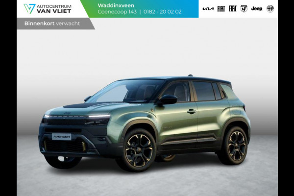 Jeep Avenger 1.2 4xe 85th Anniversary | Schuif/Kanteldak | Adapt. Cruise | Winter Pack | Convenience Pack | Elektr. A-Klep | Forest Green