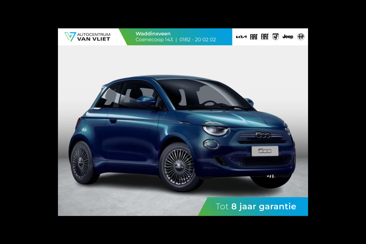 Fiat 500 Hybrid Torino Launch Edition | Uit voorraad leverbaar | Clima | Carplay | PDC | Priv Glass | Ocean Green