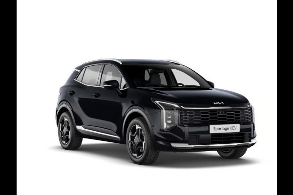 Kia Sportage 1.6 T-GDi Hybrid Black Edition Advanced | Actieprijs* | Navi. | Clima. | Adapt. Cruise. | Stoel&Stuur Verwarming | Panodak | Dodehoekassistentie | Black Edition Zwart Suede/Leder Bekleding