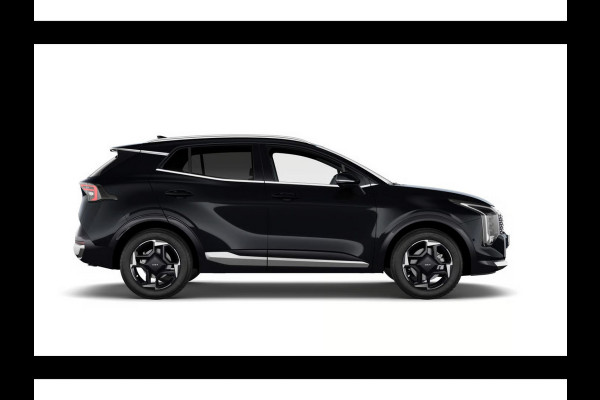 Kia Sportage 1.6 T-GDi Hybrid Black Edition Advanced | Actieprijs* | Navi. | Clima. | Adapt. Cruise. | Stoel&Stuur Verwarming | Panodak | Dodehoekassistentie | Black Edition Zwart Suede/Leder Bekleding
