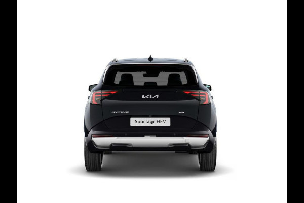 Kia Sportage 1.6 T-GDi Hybrid Black Edition Advanced | Actieprijs* | Navi. | Clima. | Adapt. Cruise. | Stoel&Stuur Verwarming | Panodak | Dodehoekassistentie | Black Edition Zwart Suede/Leder Bekleding