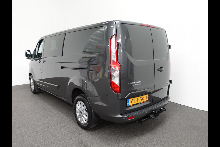Ford Transit Custom 300 2.0 TDCI L2H1 Limited Dubbele Cabine Navi Airco 2 Schuifdeuren Trekhaak PDC voor & achter Carplay DAB