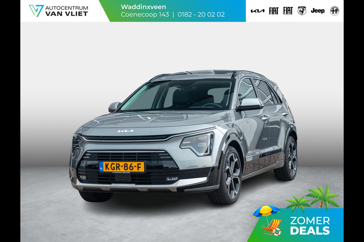 Kia Niro 1.6 GDi Hybrid ExecutiveLine | Navi | Clima | Adapt. Cruise | 18" | Leder | Schuif/Kanteldak | Premium Audio | Apple Carplay | Camera | HUD | Stoel&Stuur Verw.