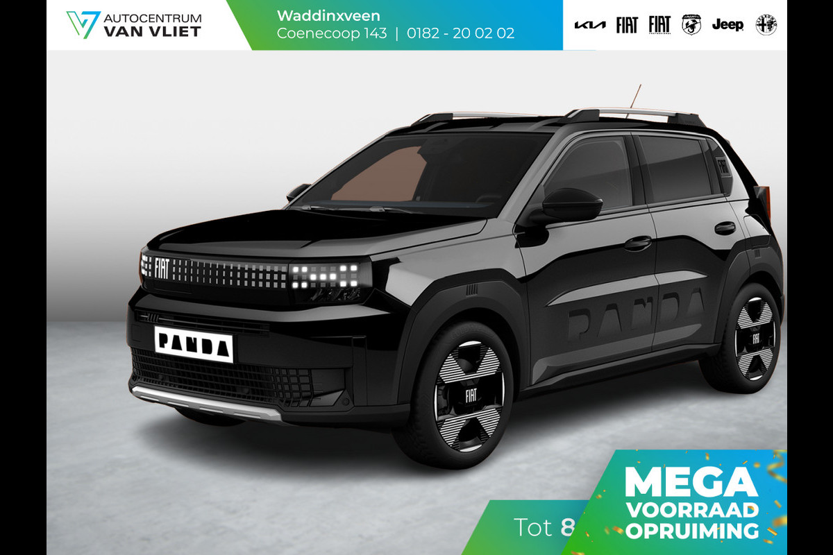 Fiat Grande Panda La Prima 11 kW 44 kWh | Uit voorraad leverbaar | Clima | Cruise | Camera | Apple Carplay | 17" | Navi | Winter Pack