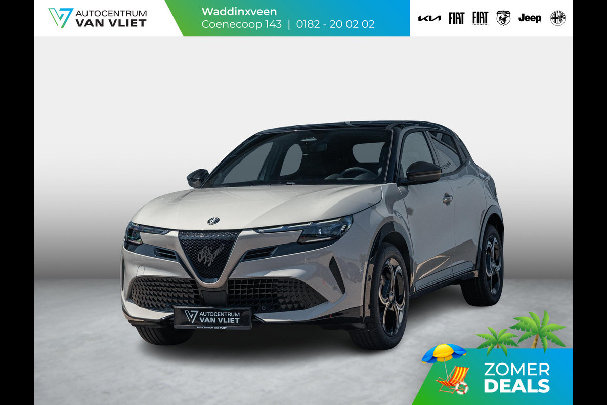 Alfa Romeo junior Elettrica Ti 54 kWh | Clima | Adapt. Cruise | Keyless | Handsfree A-Klep | PDC rondom | Pack Techno | Warmtepomp | Bicolore