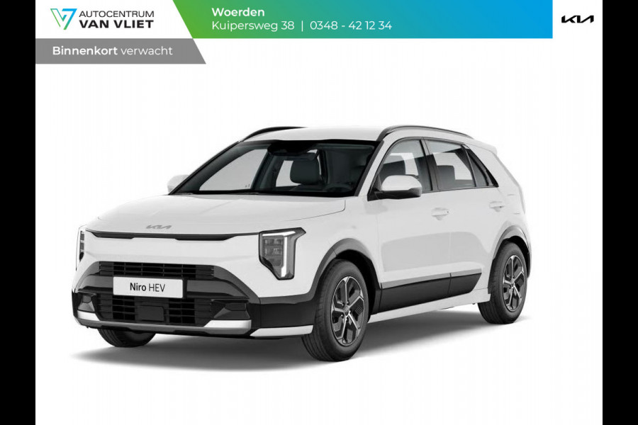 Kia Niro 1.6 GDi Hybrid DynamicLine | Actieprijs* | Navi. | Clima. | Adapt. Cruise. | Parkeersensoren | Achteruitrijcamera | Bekleding In Stof/Lederlook