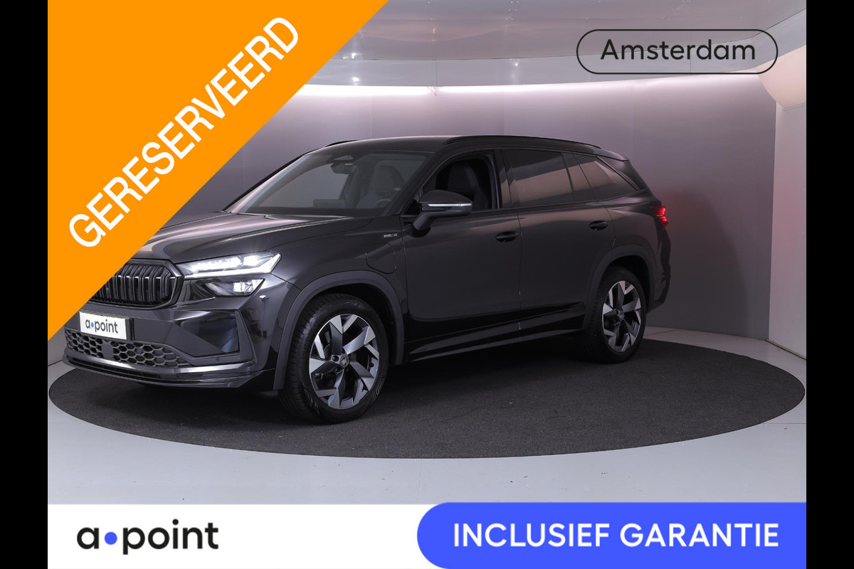 Škoda Kodiaq 1.5 TSI PHEV Sportline Business 204 pk Automaat | Verlengde garantie | Parkeersensoren | Achteruitrijcamera | Autom. airco (3 zones) | Stoelverwarming |