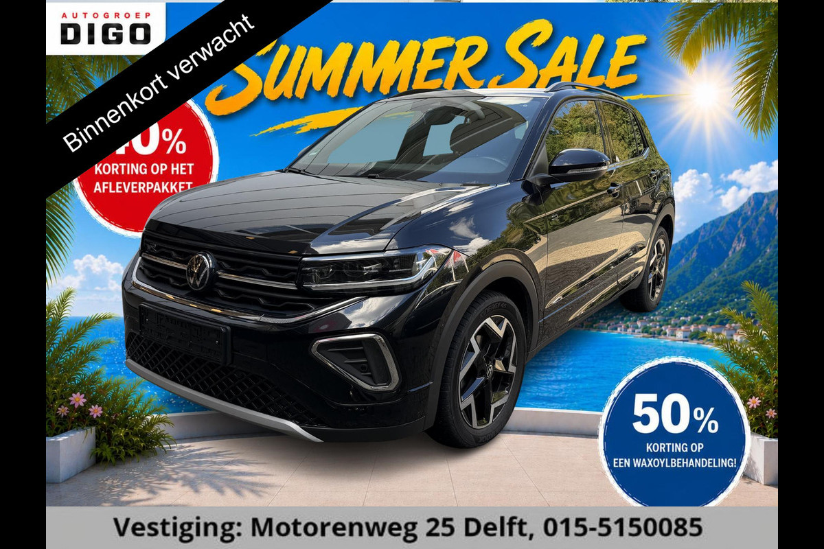 Volkswagen T-Cross 1.0 TSI R-Line Edition 115PK GARANTIE TOT 03-2035* . STOEL VERWARMING . CRUISE CONTROL . PARKEERSENSOREN VOOR & ACHTER .