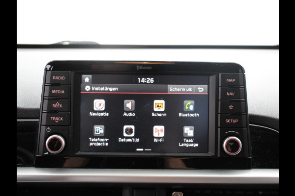 Kia Picanto 1.0 CVVT ComfortPlusLine Navigator Navigatie Lichtmetalen velgen Elektrische ramen Airco Camera Apple Carplay/ Android Auto