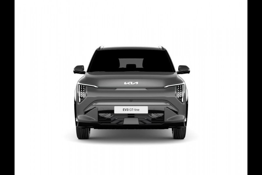 Kia EV3 GT-PlusLine 81.4 kWh | Actieprijs* | Navi. | Clima. | Adapt. Cruise. | Stoel&Stuur Verwarming | Glazen Kanteldak | Harman Kardon | Vegan Lederen Stoelbekleding 'GT-Line | Slimme Parkeerassistentie | Dodehoekcamera