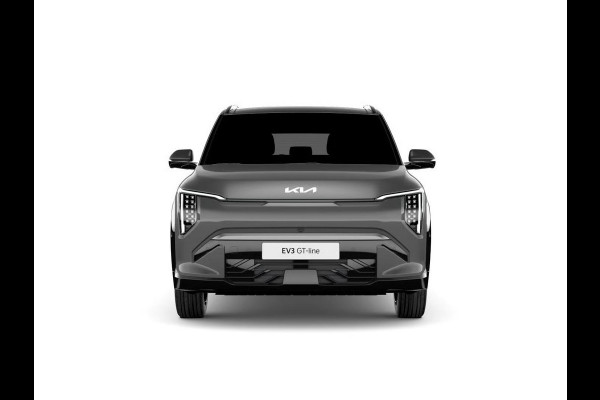 Kia EV3 GT-PlusLine 81.4 kWh | Actieprijs* | Navi. | Clima. | Adapt. Cruise. | Stoel&Stuur Verwarming | Glazen Kanteldak | Harman Kardon | Vegan Lederen Stoelbekleding 'GT-Line | Slimme Parkeerassistentie | Dodehoekcamera