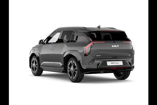 Kia EV3 GT-PlusLine 81.4 kWh | Actieprijs* | Navi. | Clima. | Adapt. Cruise. | Stoel&Stuur Verwarming | Glazen Kanteldak | Harman Kardon | Vegan Lederen Stoelbekleding 'GT-Line | Slimme Parkeerassistentie | Dodehoekcamera