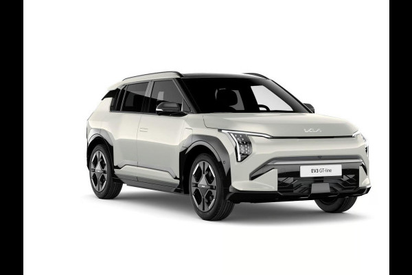 Kia EV3 GT-PlusLine 81.4 kWh | Actieprijs* | Navi. | Clima. | Adapt. Cruise. | Stoel&Stuur Verwarming | Glazen Kanteldak | Harman Kardon | Vegan Lederen Stoelbekleding 'GT-Line | Slimme Parkeerassistentie | Dodehoekcamera