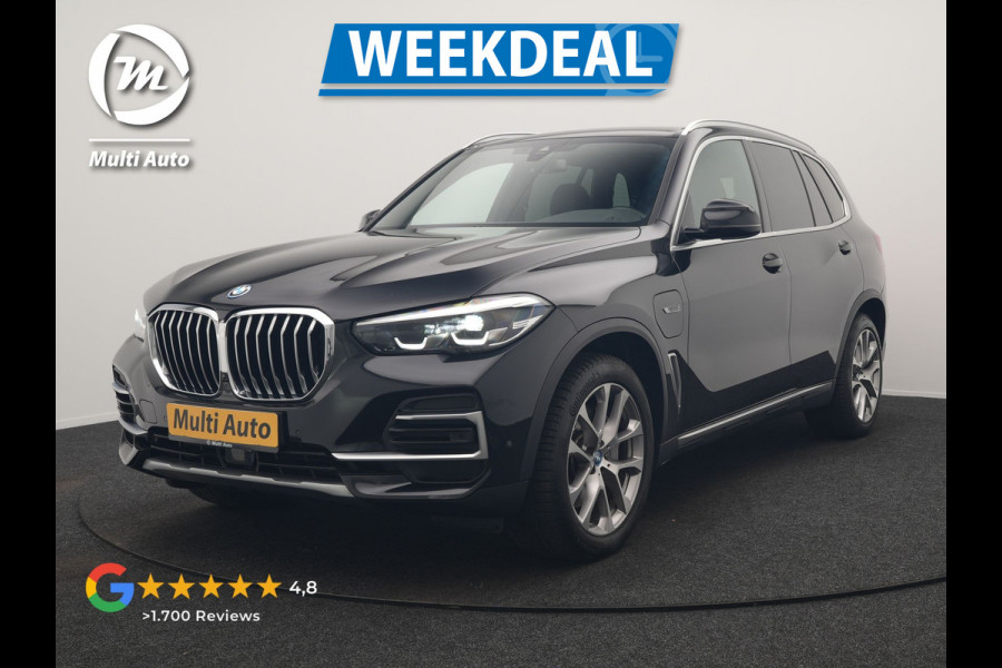 BMW X5 xDrive45e X Line PHEV 395pk Dealer O.H. | Luchtvering | Camera | Adaptief Onderstel | Lederen Sportstoelen Memory | Hifi Audio | Apple Carplay | Sfeerverlichting | Navigatie | DAB | Plug In Hybrid |