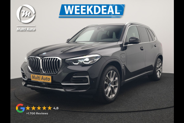 BMW X5 xDrive45e X Line PHEV 395pk Dealer O.H. | Luchtvering | Camera | Adaptief Onderstel | Lederen Sportstoelen Memory | Hifi Audio | Apple Carplay | Sfeerverlichting | Navigatie | DAB | Plug In Hybrid |
