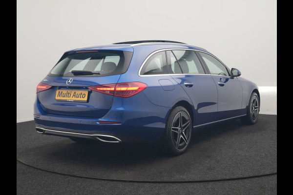Mercedes-Benz C-Klasse Estate 300 e Avantgarde PHEV Long Range 313pk Dealer O.H | Trekhaak Af Fabriek | Panodak | Adaptive Cruise | Head Up | 360 Camera | Digital LED | Lederen Sportstoelen Verwarmd | Keyless | Sfeerverlichting | Apple Carplay | Virtual | Navigatie | DAB | Plug In Hybrid |