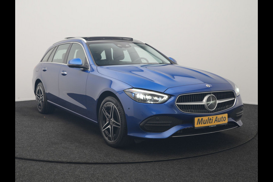 Mercedes-Benz C-Klasse Estate 300 e Avantgarde PHEV Long Range 313pk Dealer O.H | Trekhaak Af Fabriek | Panodak | Adaptive Cruise | Head Up | 360 Camera | Digital LED | Lederen Sportstoelen Verwarmd | Keyless | Sfeerverlichting | Apple Carplay | Virtual | Navigatie | DAB | Plug In Hybrid |