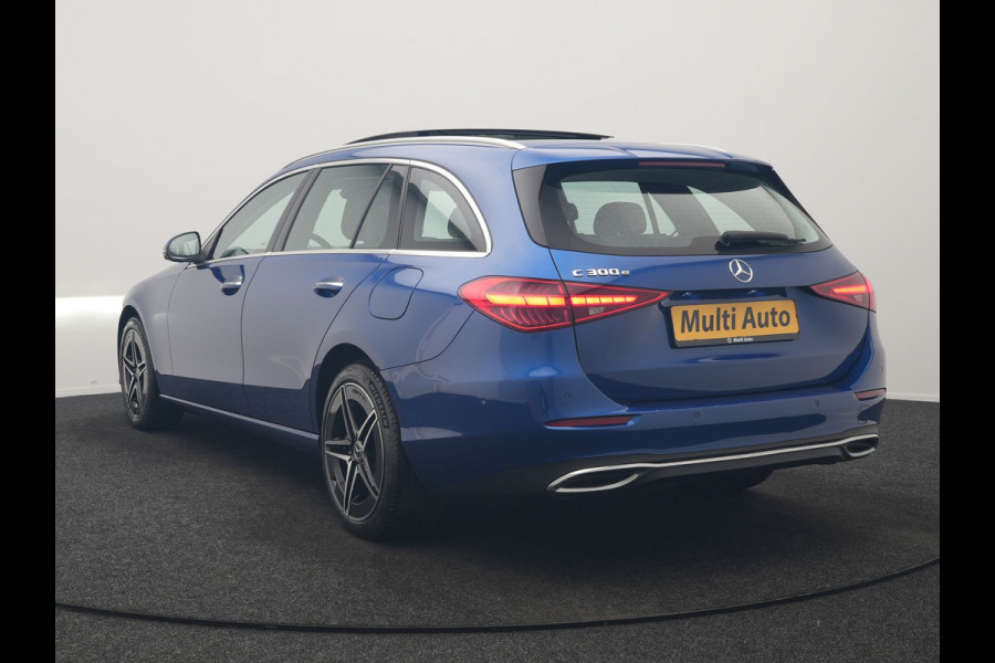 Mercedes-Benz C-Klasse Estate 300 e Avantgarde PHEV Long Range 313pk Dealer O.H | Trekhaak Af Fabriek | Panodak | Adaptive Cruise | Head Up | 360 Camera | Digital LED | Lederen Sportstoelen Verwarmd | Keyless | Sfeerverlichting | Apple Carplay | Virtual | Navigatie | DAB | Plug In Hybrid |
