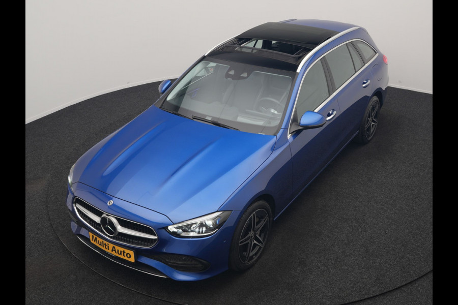 Mercedes-Benz C-Klasse Estate 300 e Avantgarde PHEV Long Range 313pk Dealer O.H | Trekhaak Af Fabriek | Panodak | Adaptive Cruise | Head Up | 360 Camera | Digital LED | Lederen Sportstoelen Verwarmd | Keyless | Sfeerverlichting | Apple Carplay | Virtual | Navigatie | DAB | Plug In Hybrid |