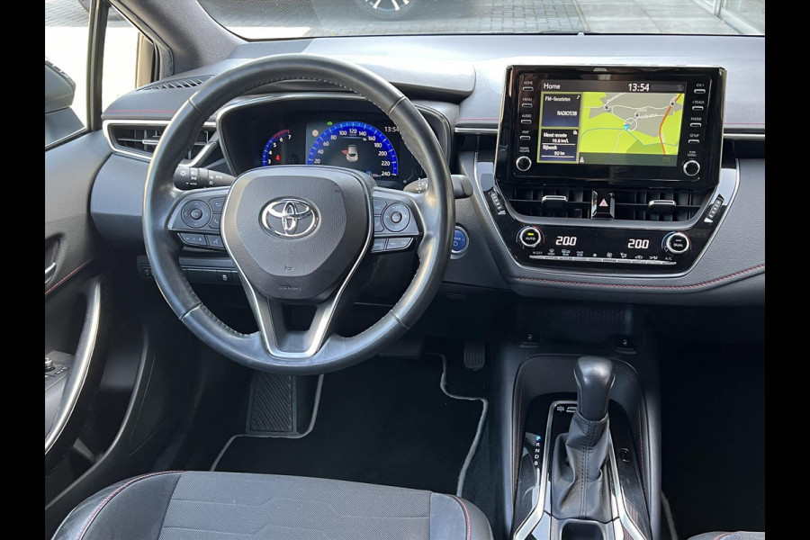 Toyota Corolla 1.8 Hybrid Executive | Parelmoer wit, 18 inch, Leer/Alcantara, Stoelverwarming, Parkeersensoren, Keyless, Apple CarPlay/Android