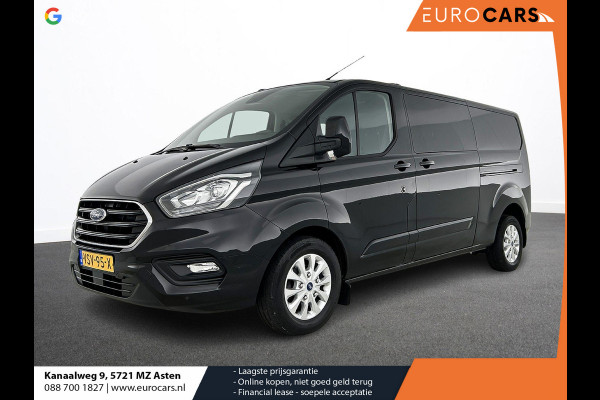 Ford Transit Custom 300 2.0 TDCI L2H1 Limited Dubbele cabine Automaat Navigatie Airco 2x Schuifdeuren Trekhaak Parkeersensoren Carplay
